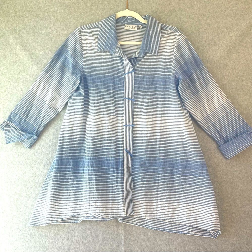 Habitat Clothing Striped Tunic Shirt Small